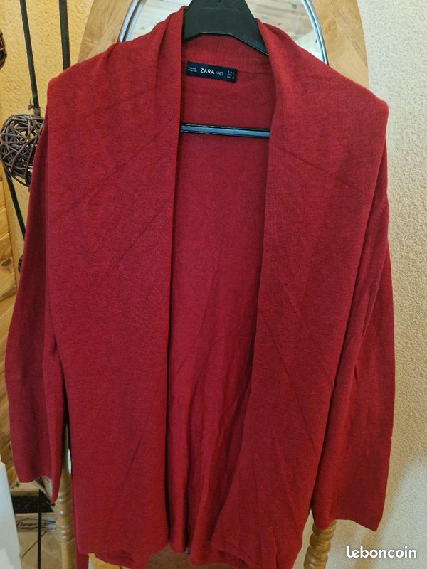 Gilet Basique Gilet En Laine Zara Gilet Bordeaux Femme Zara GILET