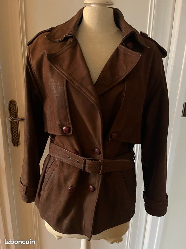 Veste / trench en cuir (image 4)