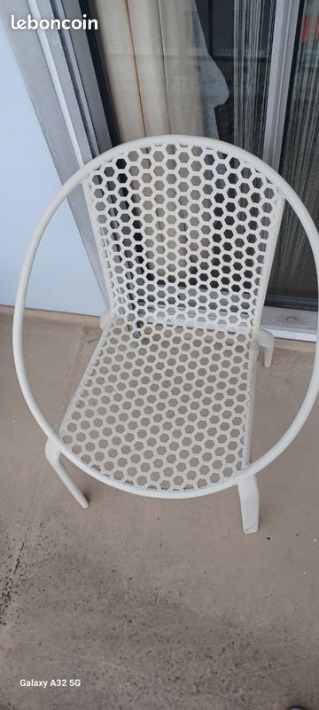 Chaise metal beige (image 2)