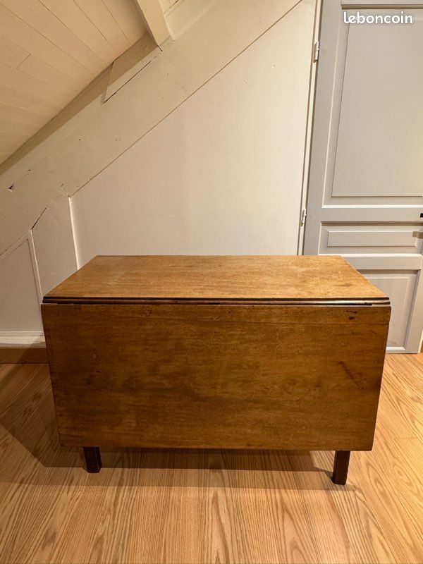 Table console 2en1 bois massif 6 personnes (image 1)