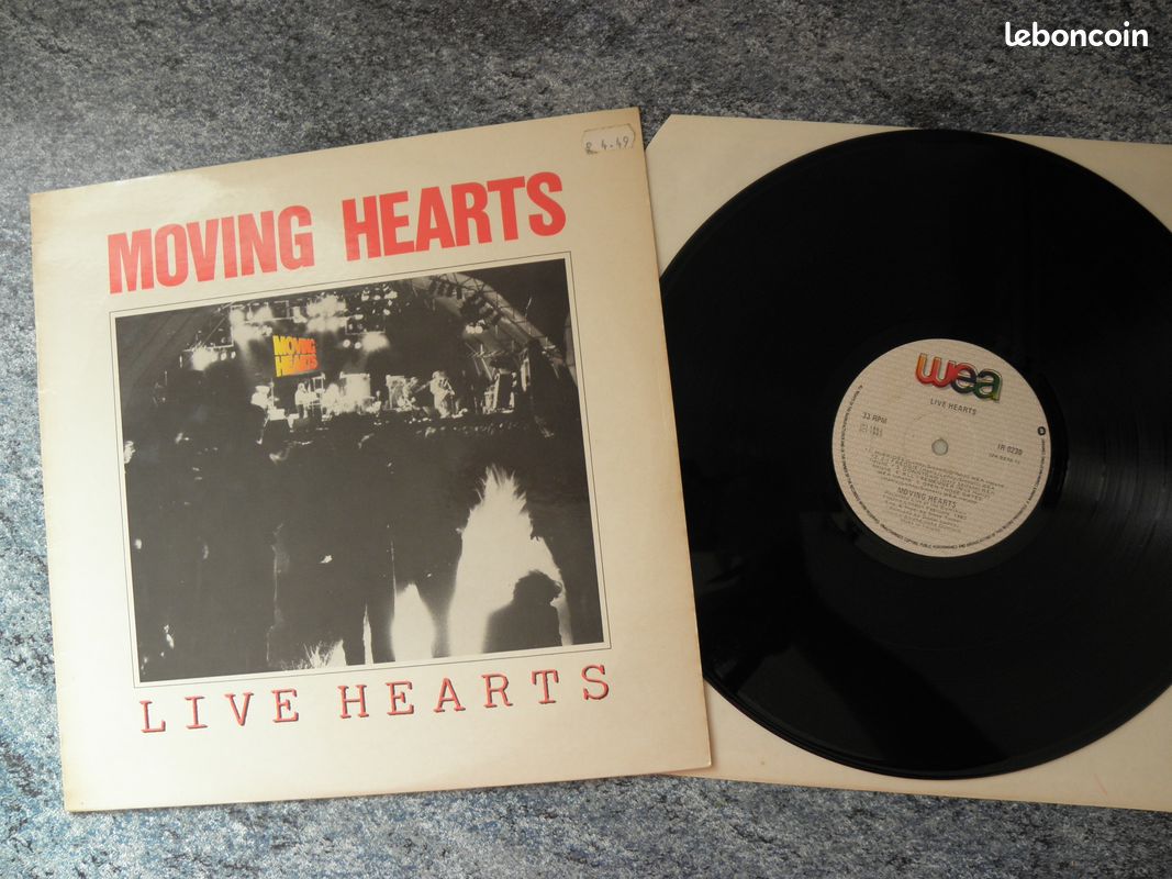 Disque vinyle 33 tours moving hearts live hearts (image 1)