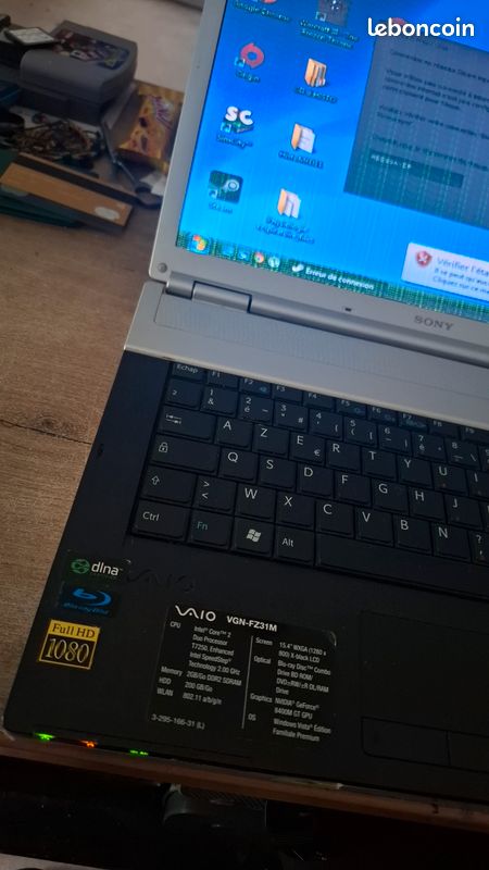 Écran D'Ordinateur Portable Sony Vaio VGN-FZ31M 15,4