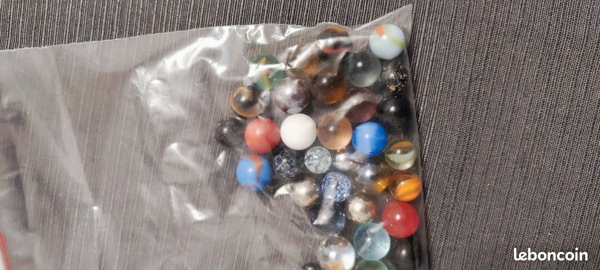 Gros Lot De Billes D'environ 1 Kilogramme - Jeu D'occasion Pour Enfants