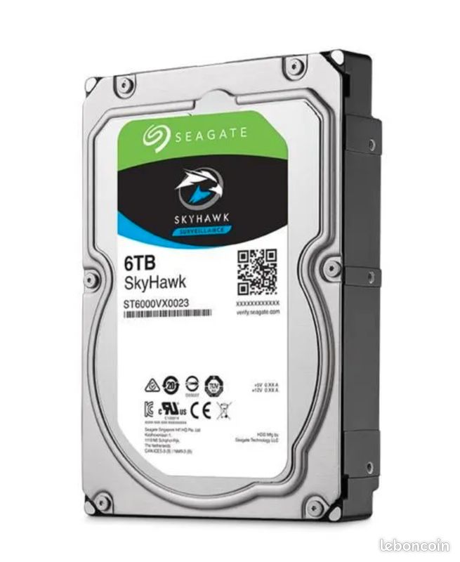 🔥 Seagate SkyHawk 6 To – HDD NAS / NVR Vidéosurveillance – SMART OK 🔥