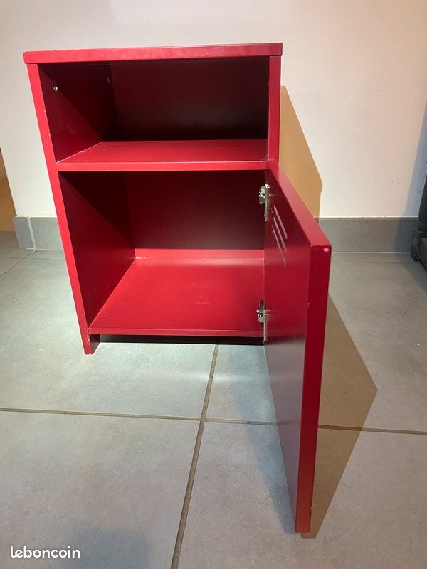 🟥 Table de chevet en bois rouge – Bon état 🟥 (image 3)