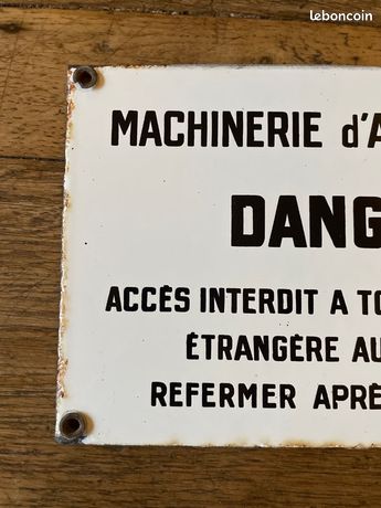 Plaque émaillée personnalisée verte 23x14cm - filet et police au choix Plaque émaillée personnalisée verte 23x14cm - filet et police au choix