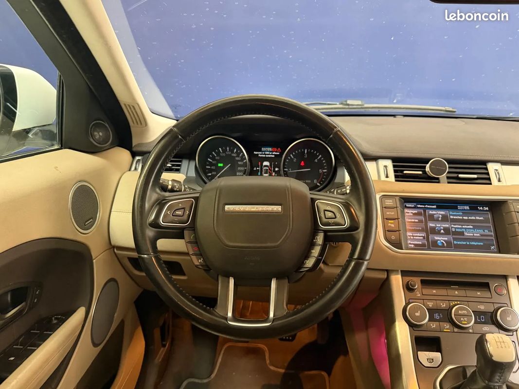 LAND-ROVER Range Rover Evoque 2.2 eD4 150ch Prestige - Origine France - Distribution 2025 - Cuir Chauffants - Caméra de Recul - Navigation (image 14)