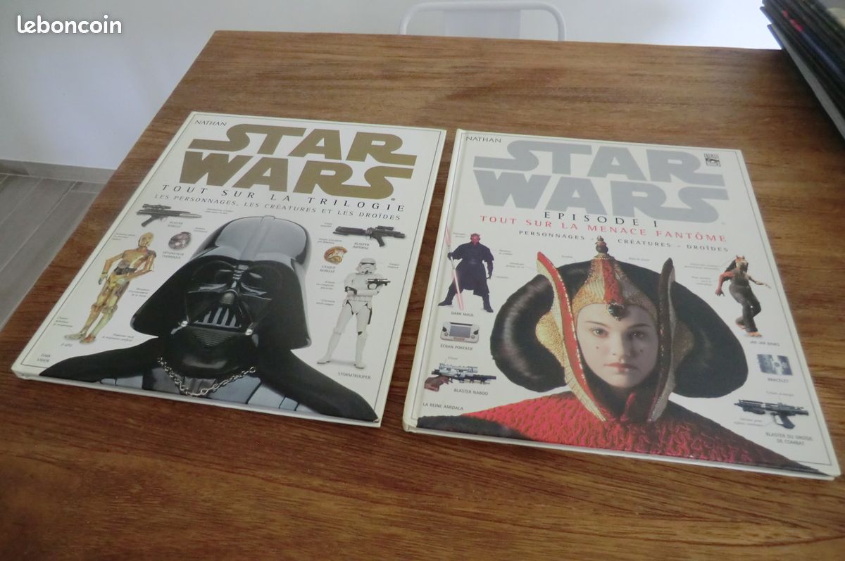 2 livres star wars guerres des étoiles tout sur la trilogie personnages créatures droîdes (image 1)