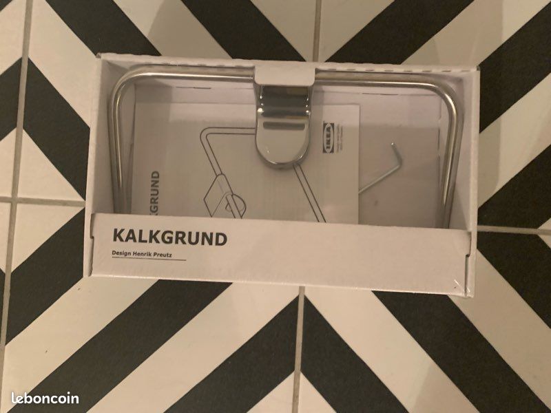NEUF IKEA - Kalkgrund Porte-rouleau de papier toilette Chromé (image 1)