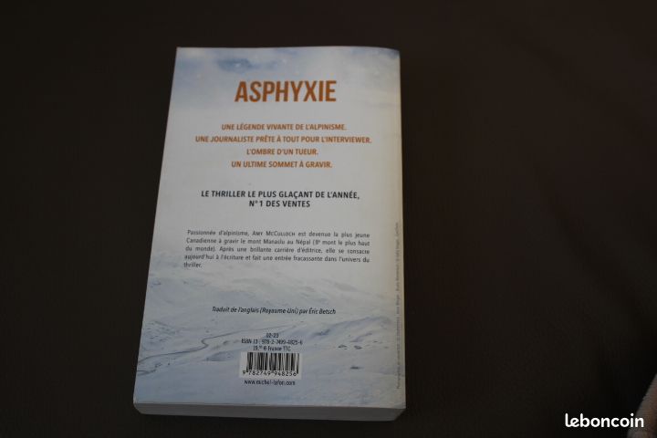 Roman ASPHYXIE d'Amy McCULLOCH Prix Cognac 2023 (image 3)