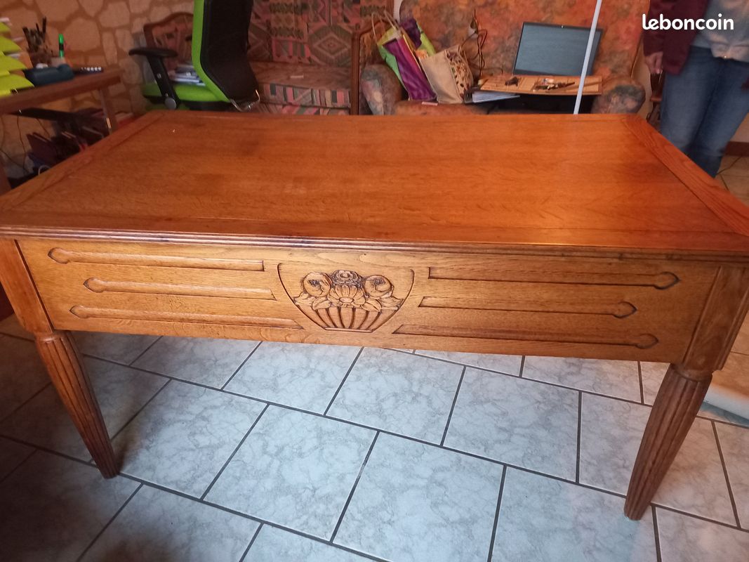 BUREAU de MINISTRE de caractère 5 Tiroirs (image 1)