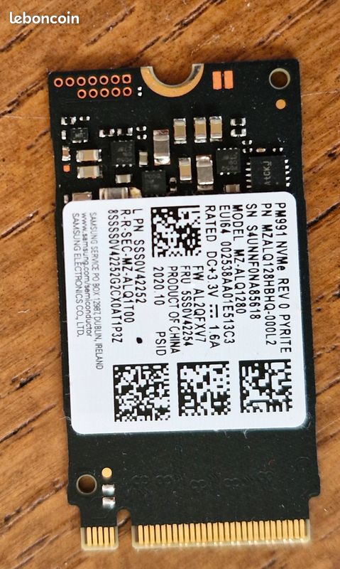 Disque dur Samsung Disque SSD 128 Go 42 mm NVMe PCIe MZ-ALQ128