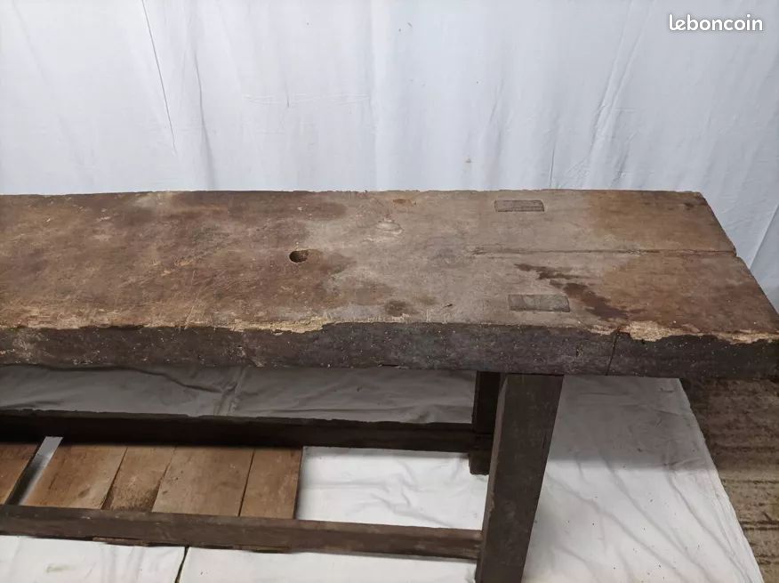 Ancien établi en bois (image 4)