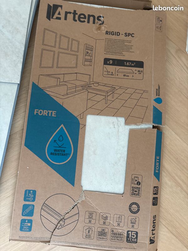Dalle PVC effet travertin (image 1)