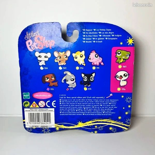 Littlest Petshop NIB écureuil volant #990 et araignée #991 (image 2)