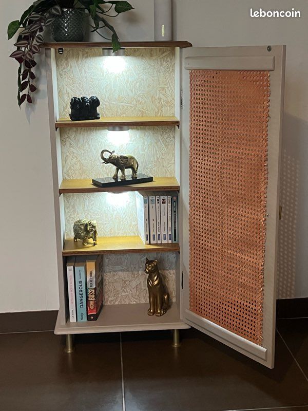 Meuble étagère sur pieds restauré (image 8)