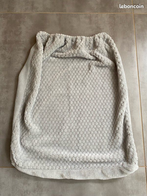 Sac à linge 47X55cm gris (image 1)