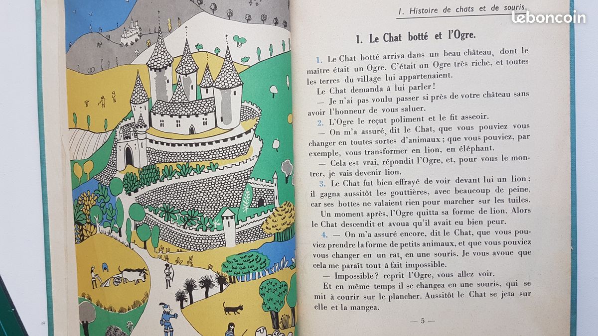 "Livre unique de lecture et de français" CE2 Chatel 1956 Neuf (image 3)