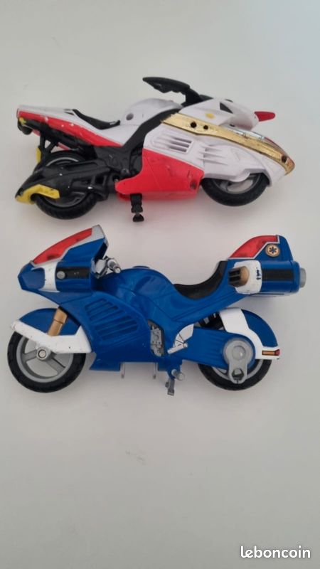 Moto Power Rangers Time Force Bandai 2000 / Blue Rangers moto Power Rangers 1999 (image 4)