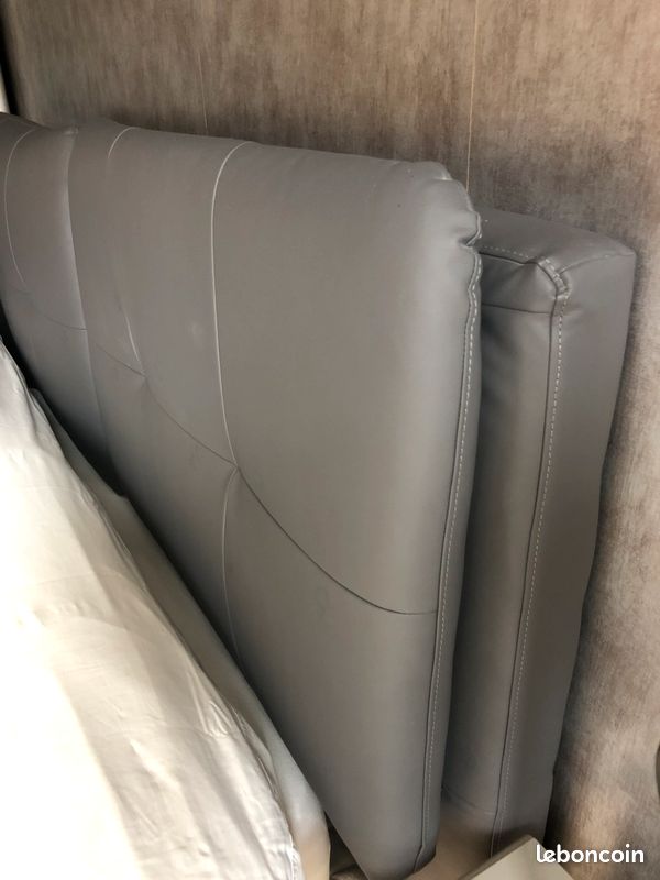 Lit complet Epeda (pieds + sommier + matelas + tête de lit) (image 2)