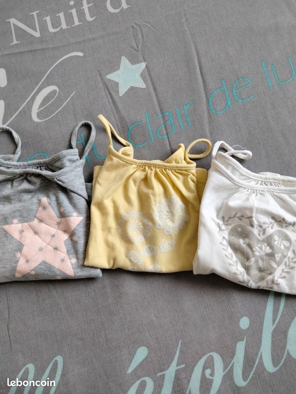 Lot de 3 tops / débardeurs Vertbaudet 3 ans (image 5)