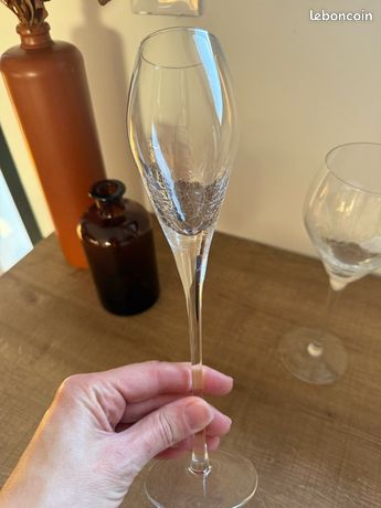 Flûte à champagne en Luxion 19cl - VESUVIO - Bruno Evrard