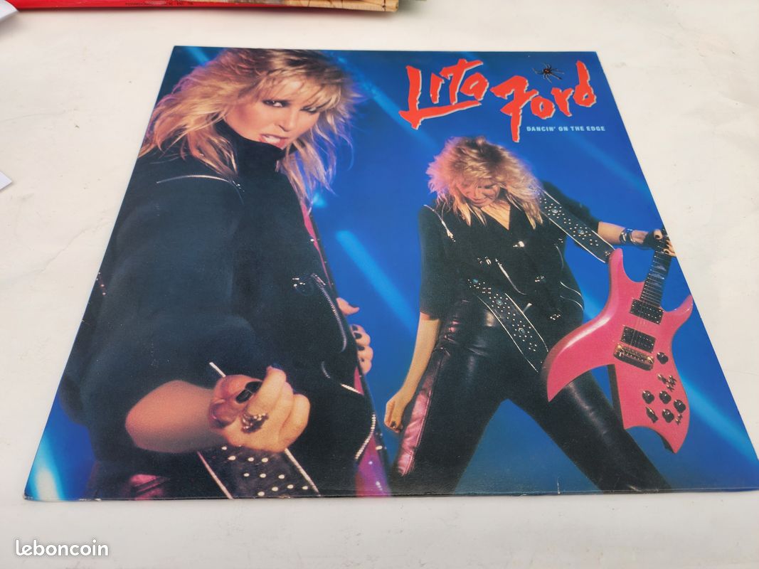 Vinyle 33 tours Lita Ford « Dancin' on the Edge », Mercury, hard rock années 80 (image 1)