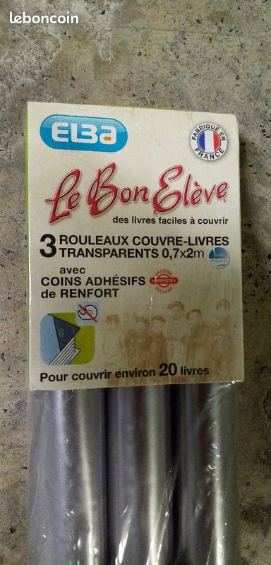 Film couvre-livres rouge 2 m x 40cm-7362