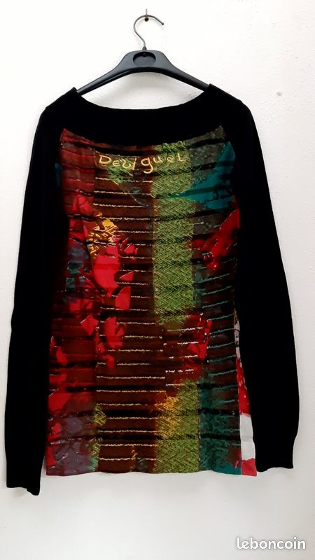 Pull Desigual Multicolore - Taille S (38) - Neuf Sans étiquettes - Style Décontracté Femme