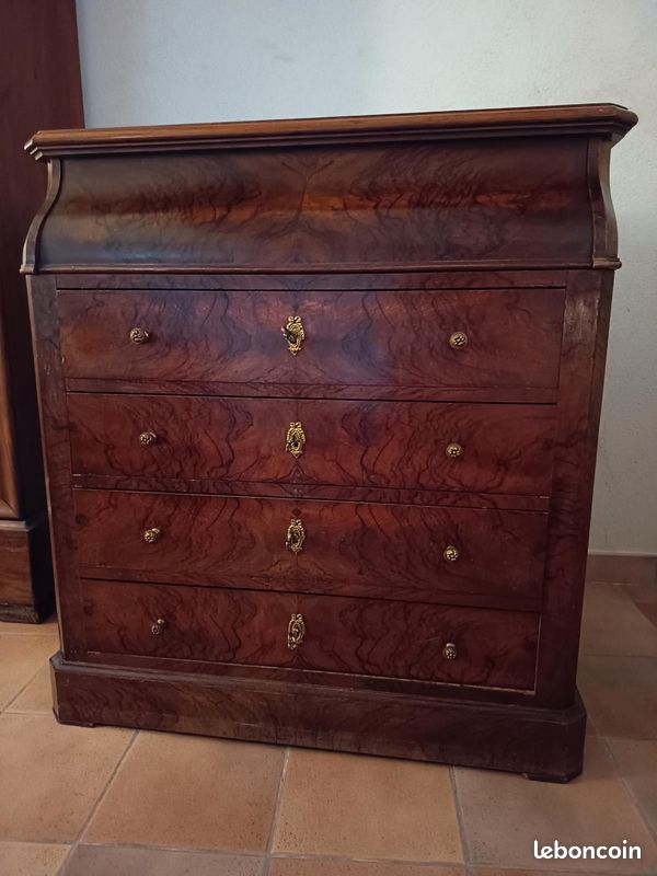 Commode coiffeuse type chemin de fer (image 1)