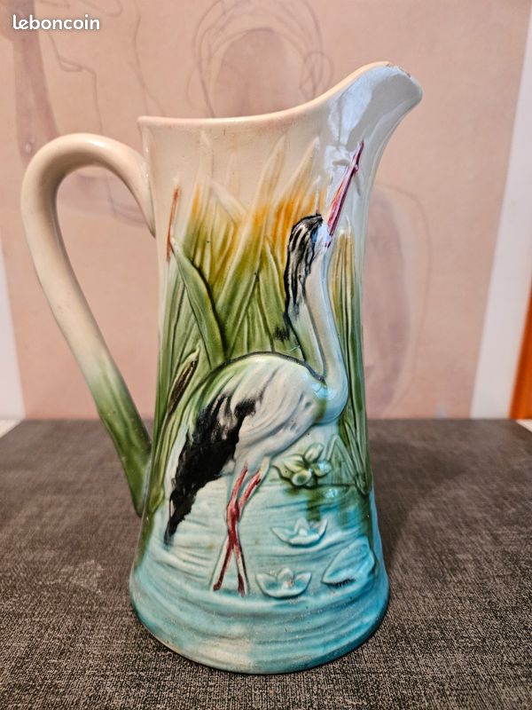 SUPERBE PICHET BARBOTINE / Ceramique Anglaise Devonmoor " Toby " EUR 39