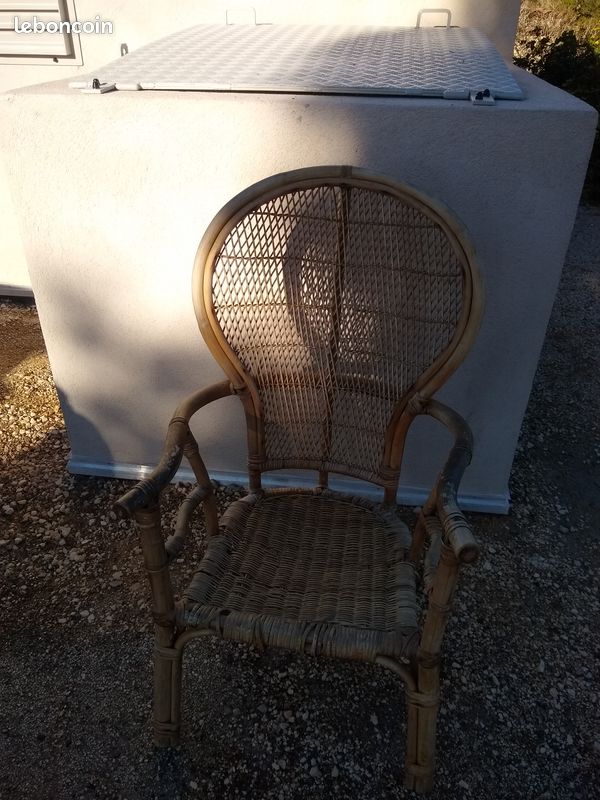 Fauteuil rotin type Emmanuel (image 2)