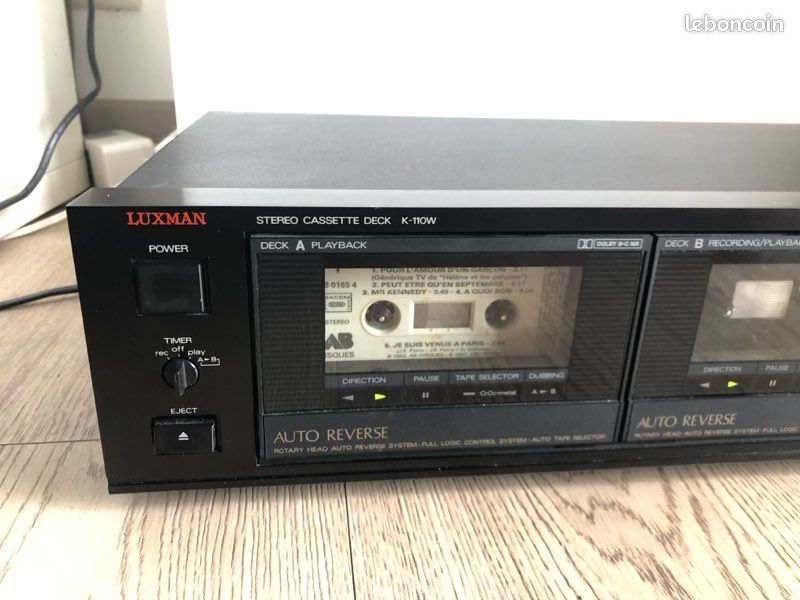 Luxman K 110W lecteur cassette audio (platine double k7 k110 k110w) (image 2)