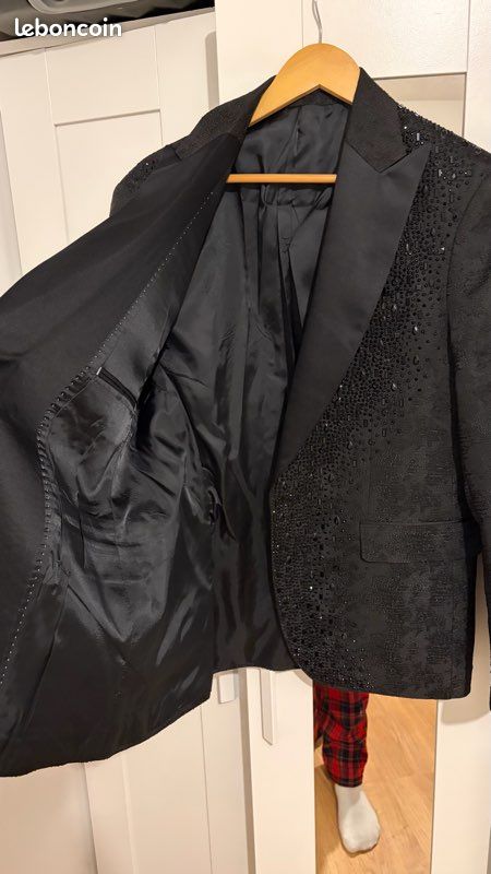 Costume de marié sur mesure – taille 52 – porté une fois (image 5)
