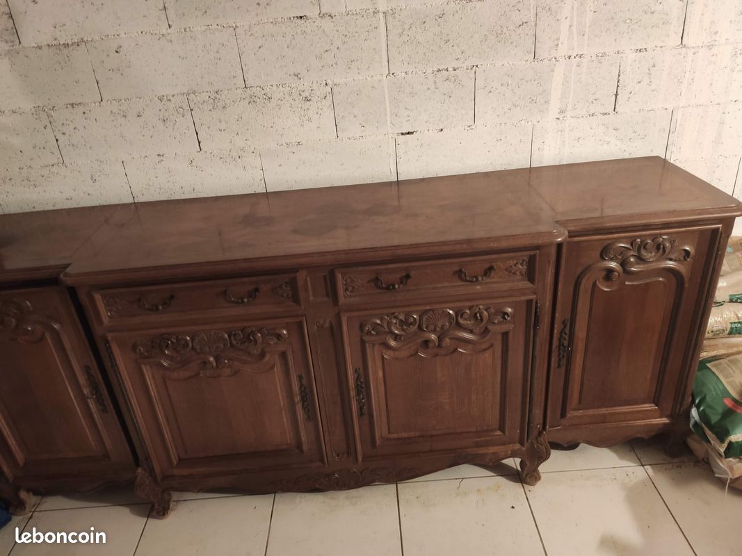 Ancien Buffet Enfilade en Bois massif (image 6)