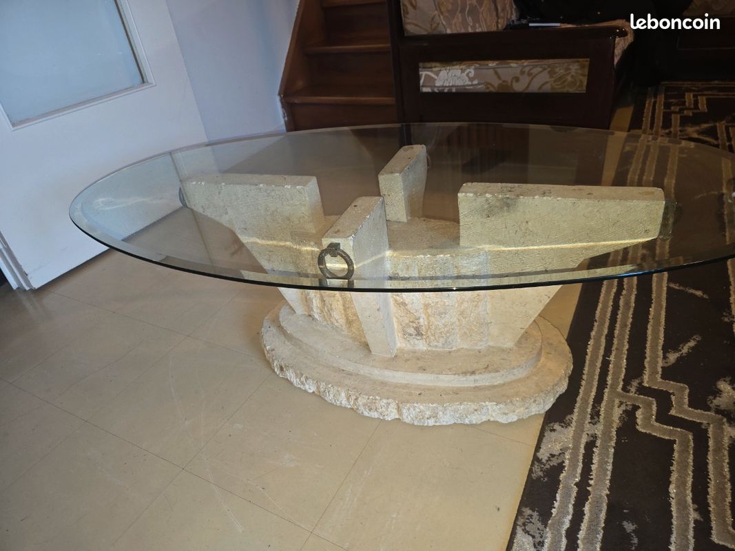 Table basse en verre (image 1)