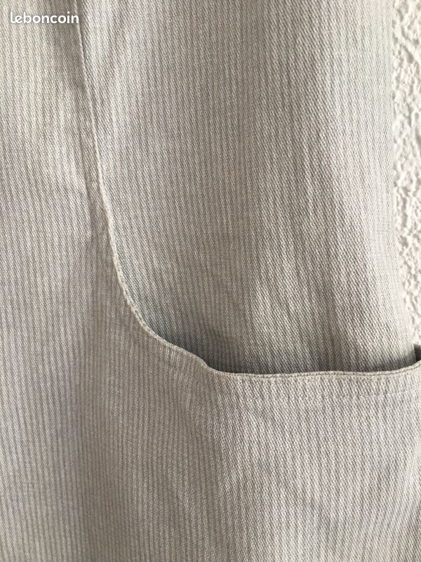 Robe Chasuble Bleu ciel fines rayures Taille M (image 6)