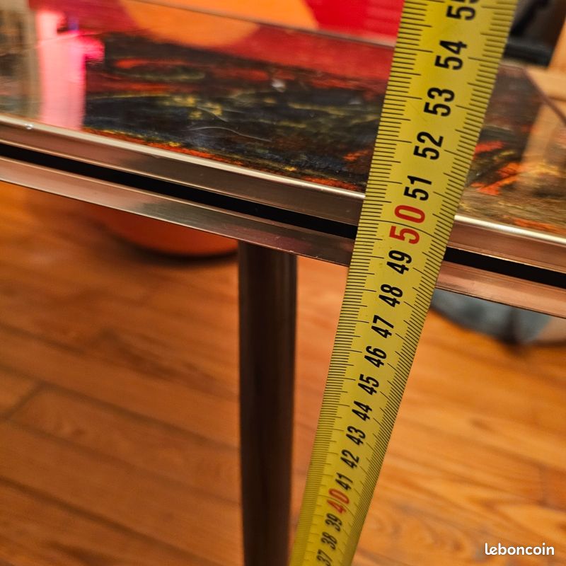 Table basse vintage année 60 pieds compas (image 19)