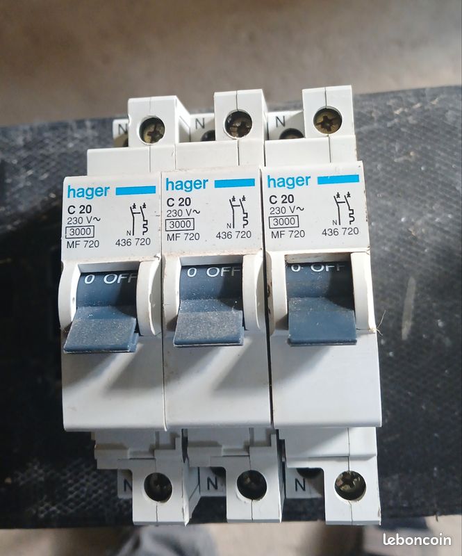 Disjoncteur 20A hager (image 1)