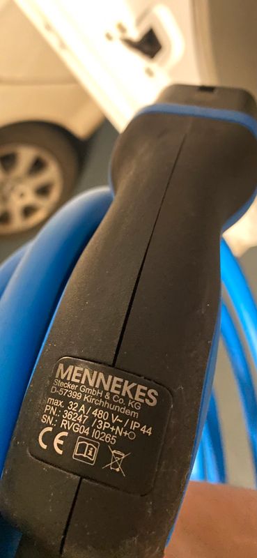 Mennekes - Câble de charge pour voiture électrique type 2 7,5m 7