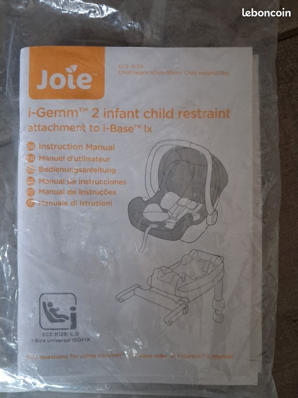 Trio poussette Joie i-gemm 2 (image 9)