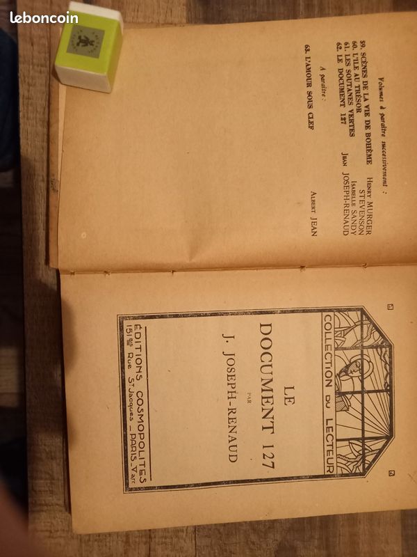 Lot n°3 de livres anciens éditions Cosmopolites (image 15)