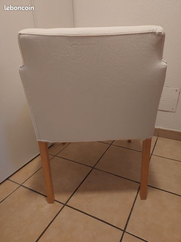 Fauteuil blanc (image 3)