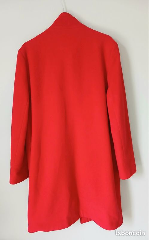 Manteau rouge femme (image 6)