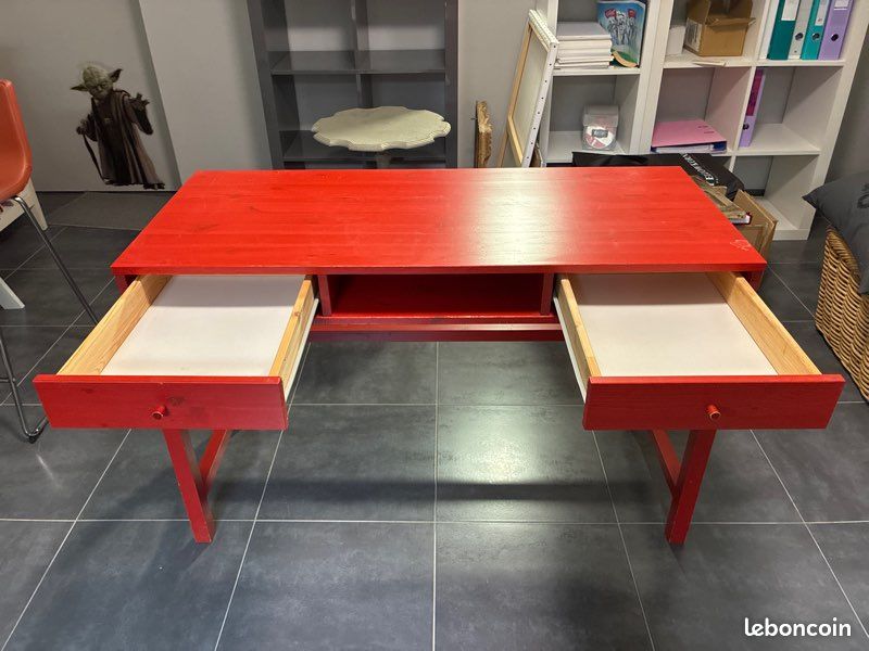 Bureau Enfant Ikea 2 tiroirs 1m18*0,5m*0,76 (image 7)