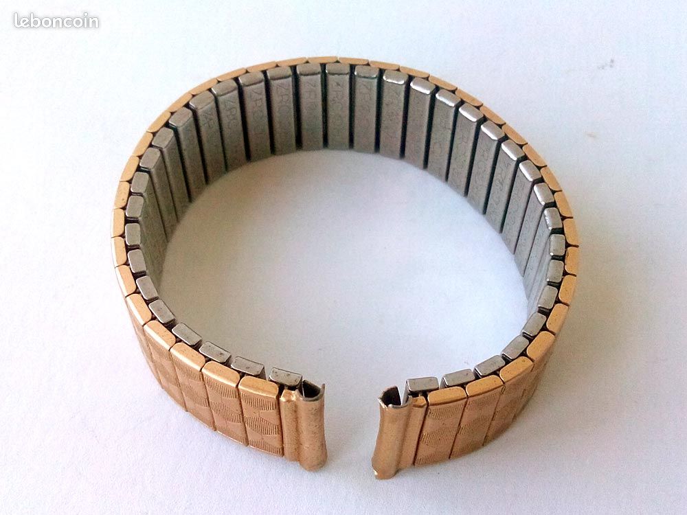 Bracelet montre plaqué or ZRC (image 1)