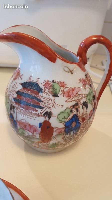 2 carafes et une tasse à thé motifs chinois (image 4)