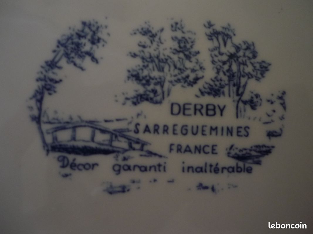 Plat faïence Sarreguemines modèle Derby (image 8)