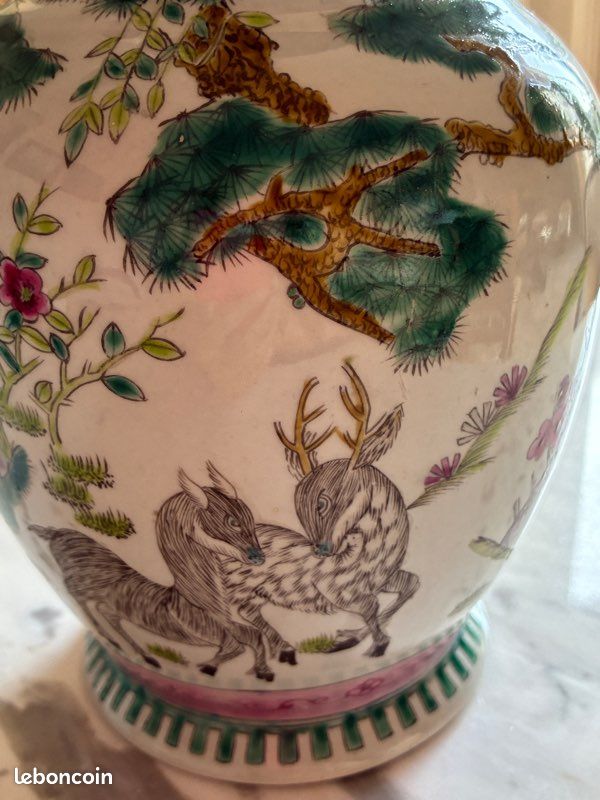 Vase polychrome porcelaine chinoise (image 5)