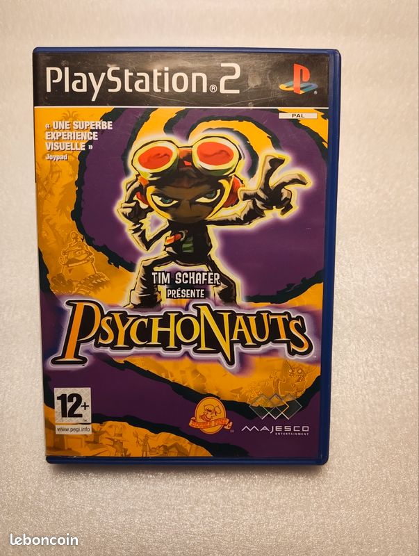 Jeu Psychonauts PS2 Version PAL FR - Comme Neuf, édition THQ, Rétro